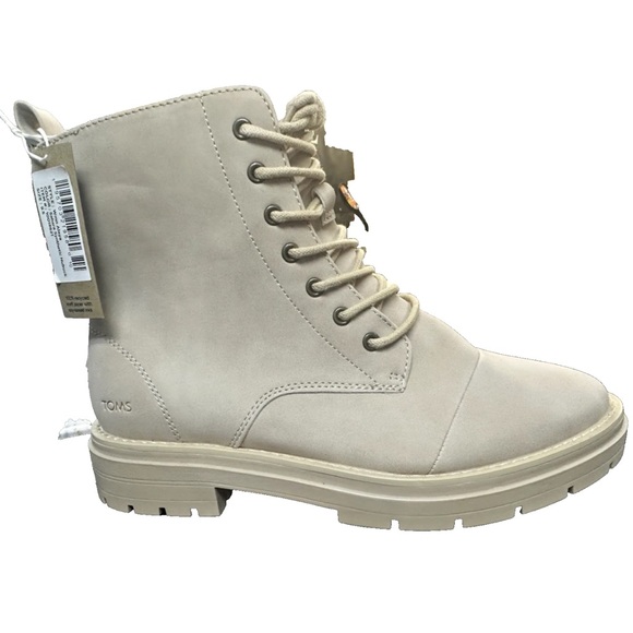 TOMS Women’s size 9.5 Alaya Round Toe Lace up boots with zipper side - Picture 11 of 11